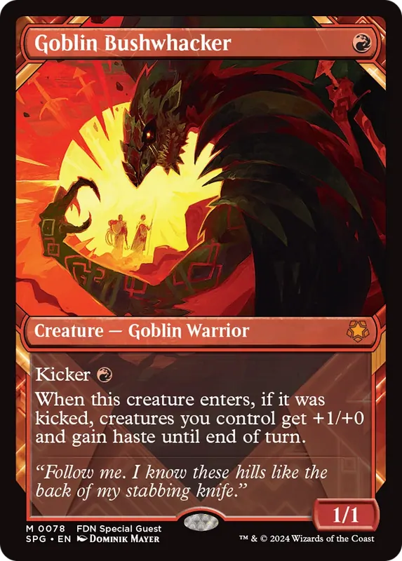 Goblin Bushwhacker (Showcase) [Foundations Special Guests] - Español