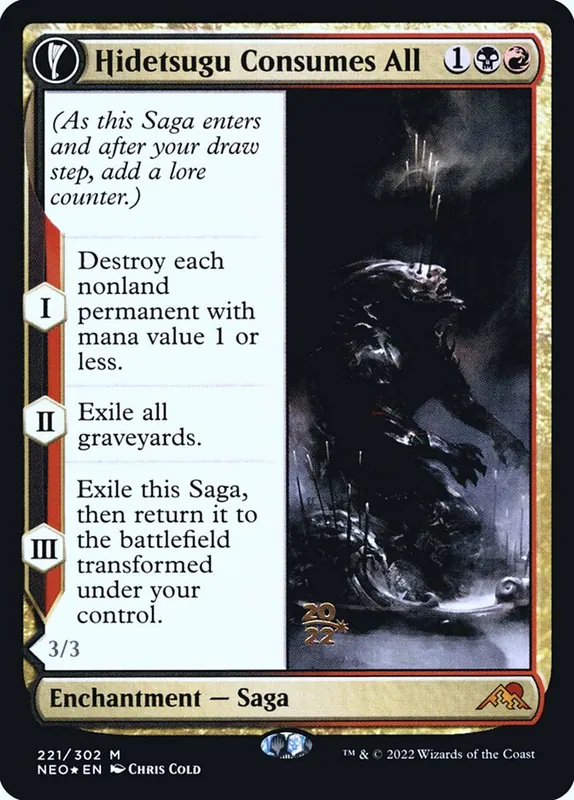 Hidetsugu Consumes All // Vessel of the All-Consuming [Kamigawa: Neon Dynasty Promos]