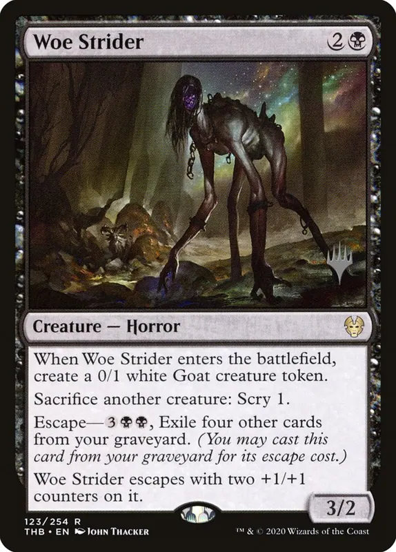 Woe Strider (Promo Pack) - Español [Theros Beyond Death Promos]