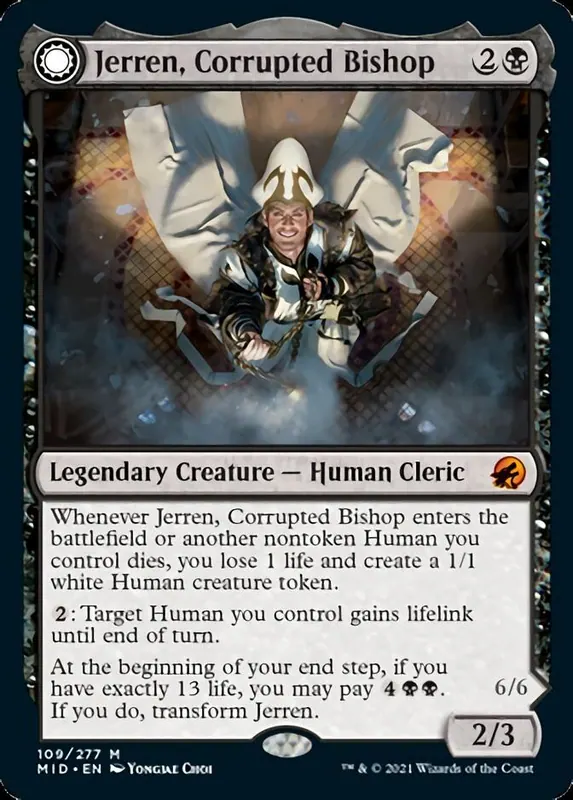 Jerren, Corrupted Bishop // Ormendahl, the Corrupted [Innistrad: Midnight Hunt]