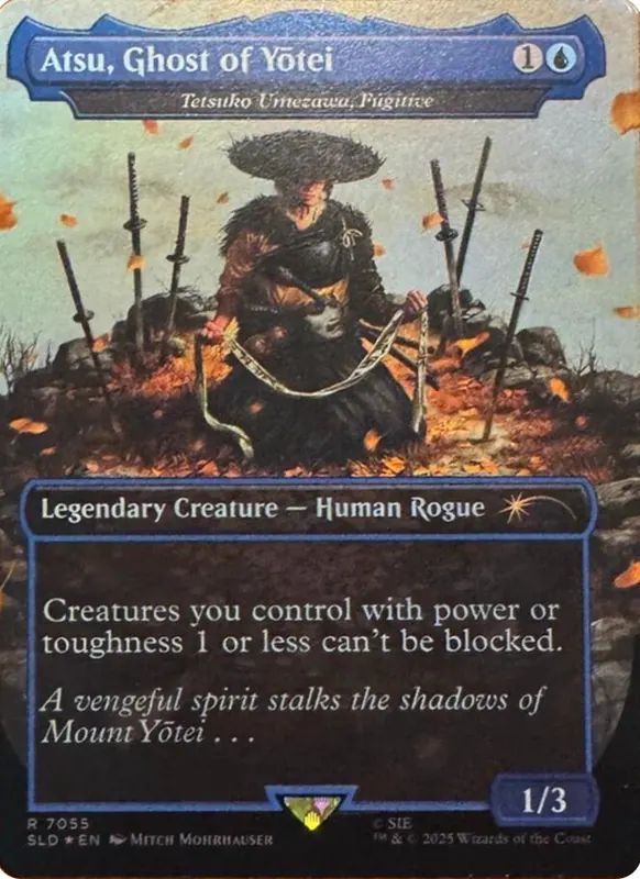 Atsu, Ghost of Yotei - Tetsuko Umezawa, Fugitive (Rainbow Foil) [Secret Lair Drop Series]
