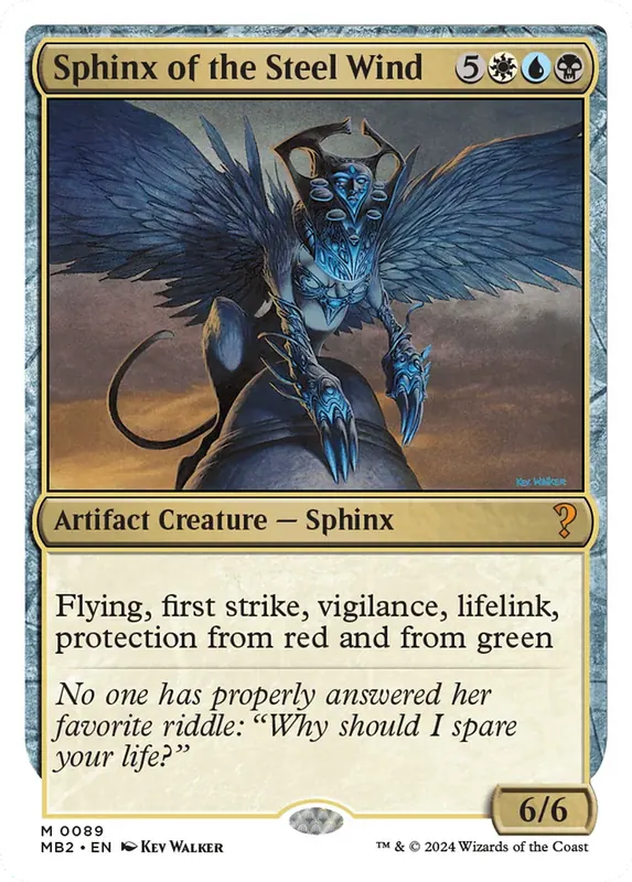 Sphinx of the Steel Wind (White Border) [Mystery Booster 2]
