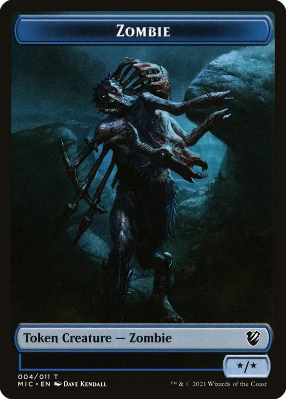 Zombie [Midnight Hunt Commander Tokens]