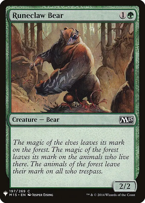 Runeclaw Bear [The List]