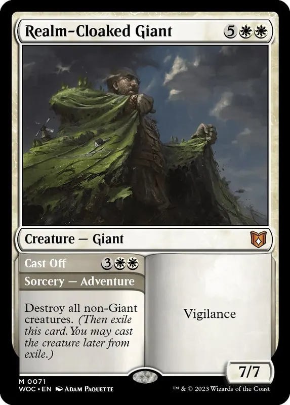 Realm-Cloaked Giant // Cast Off [Wilds of Eldraine Commander]