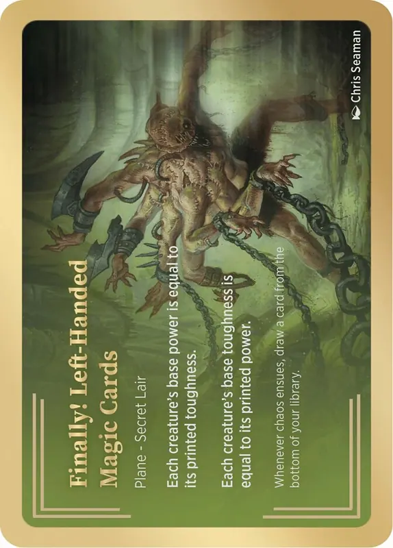 Finally! Left-Handed Magic Cards [Secret Lair Showcase Planes]