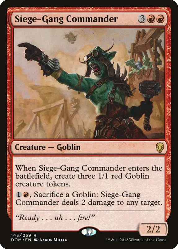 Siege-Gang Commander [Dominaria] - Español