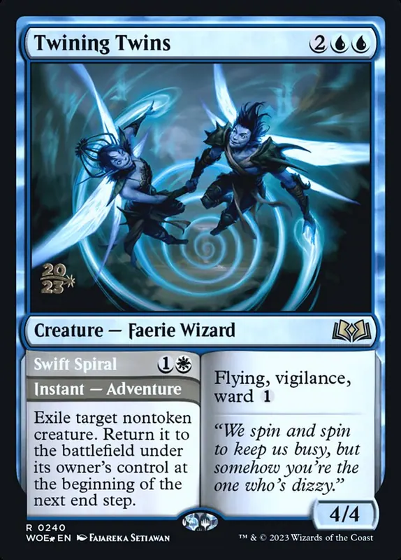 Twining Twins // Swift Spiral [Wilds of Eldraine Promos]