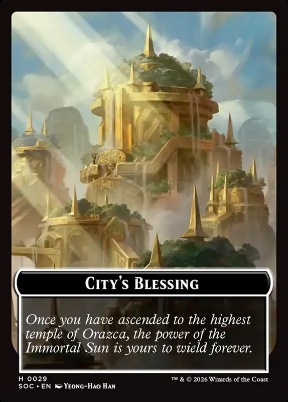 City's Blessing [Secrets of Strixhaven Commander Tokens]