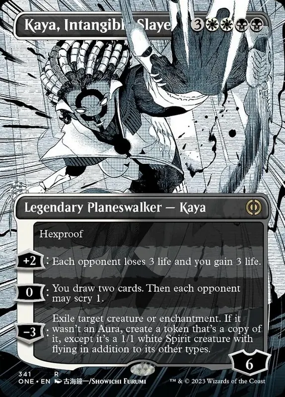 Kaya, Intangible Slayer (Borderless Manga) - Español [Phyrexia: All Will Be One]