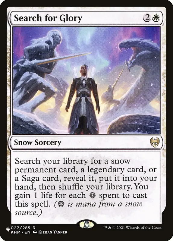 Search for Glory [The List]