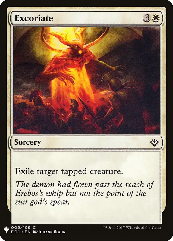 Excoriate [The List]