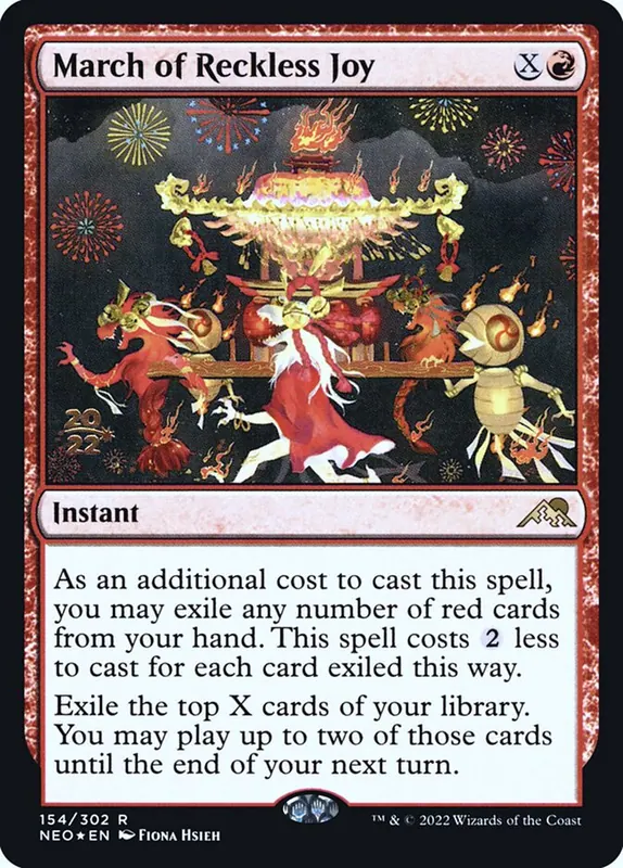 March of Reckless Joy [Kamigawa: Neon Dynasty Promos]