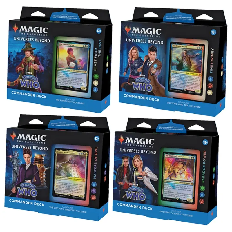Mtg Commander Deck – Doctor Who – Pack 4 Mazos – Ingles