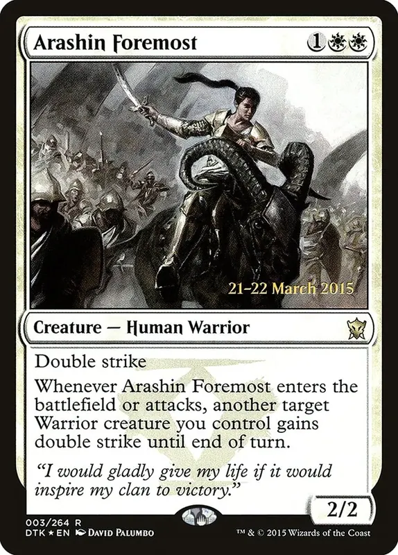 Arashin Foremost [Dragons of Tarkir Prerelease Promos]