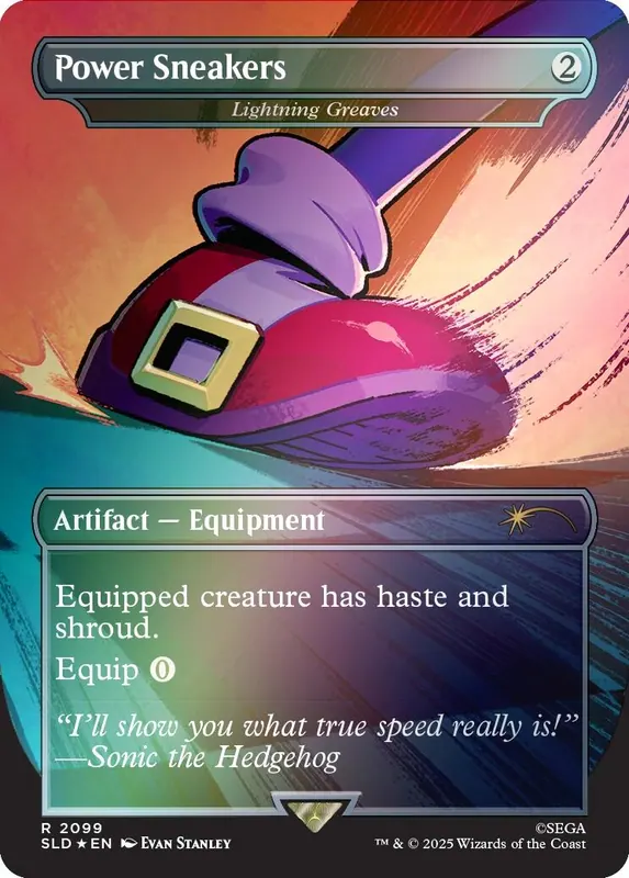 Power Sneakers - Lightning Greaves (Rainbow Foil) [Secret Lair Drop Series]