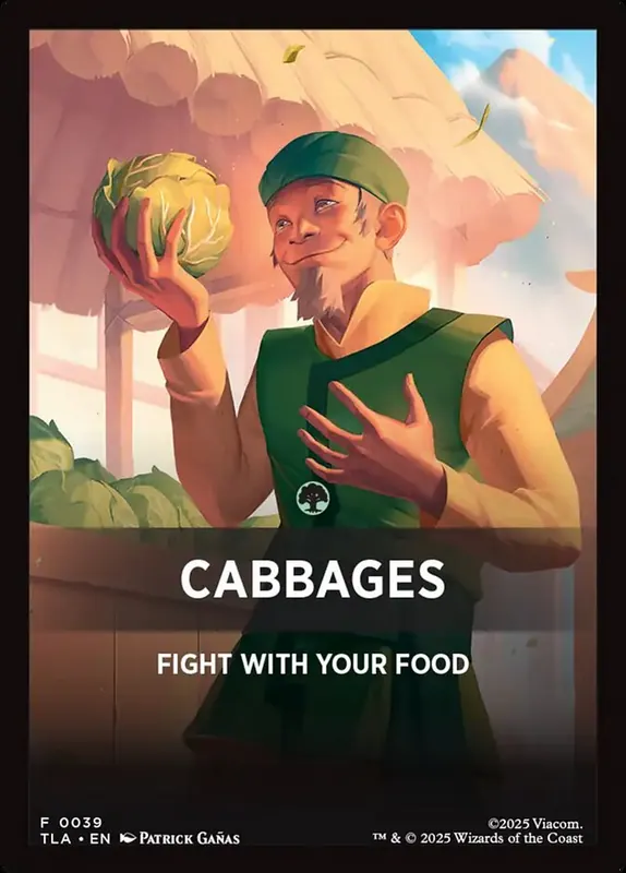 Cabbages [Avatar: The Last Airbender Jumpstart Front Cards]