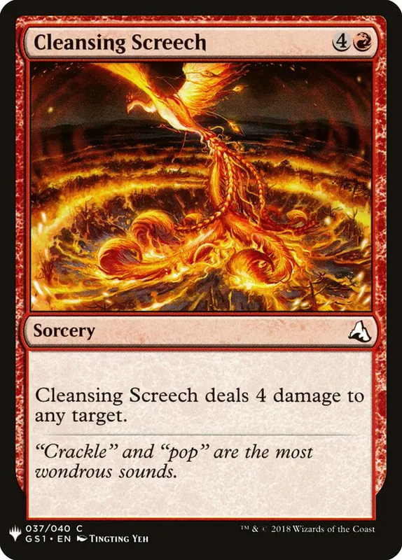 Cleansing Screech [The List]