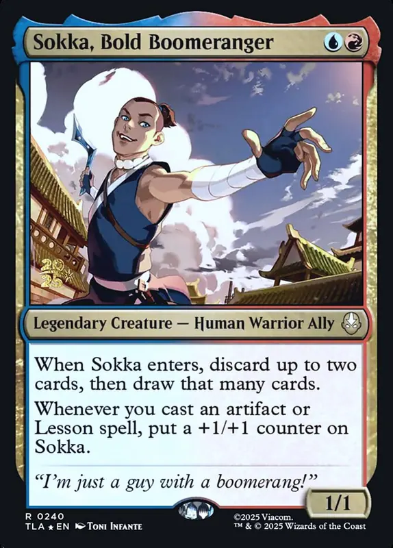 Sokka, Bold Boomeranger [Avatar: The Last Airbender Promos]