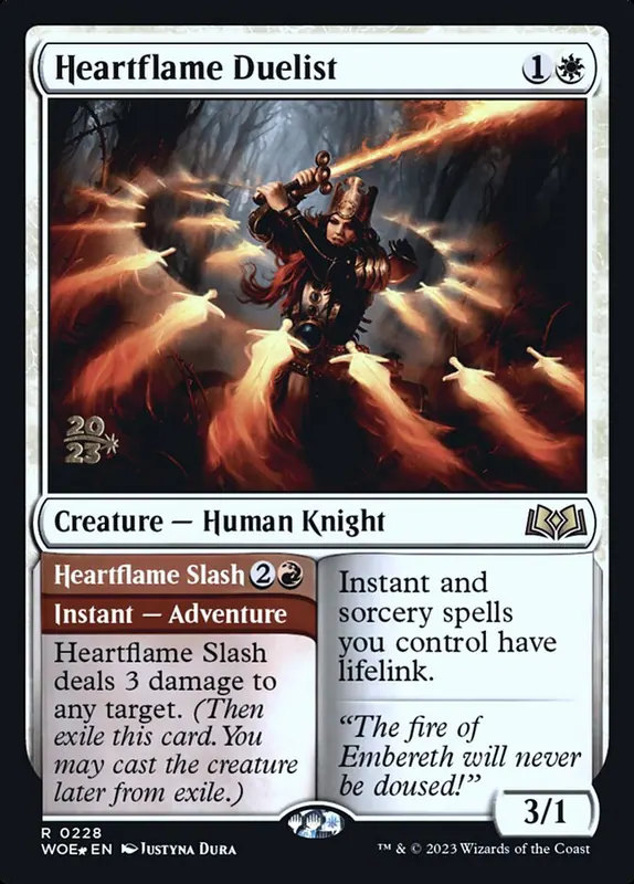 Heartflame Duelist // Heartflame Slash [Wilds of Eldraine Promos]