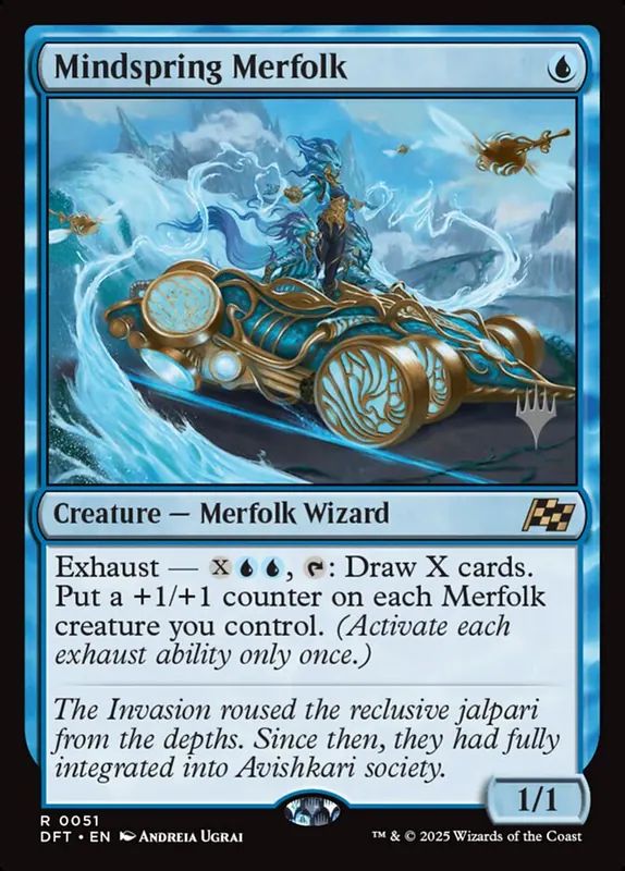 Mindspring Merfolk [Aetherdrift Promos]