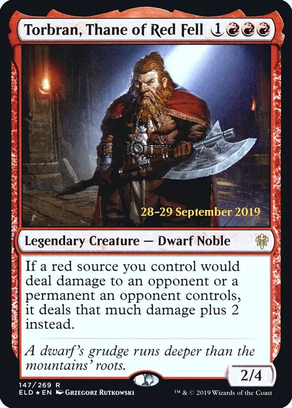 Torbran, Thane of Red Fell [Throne of Eldraine Promos]