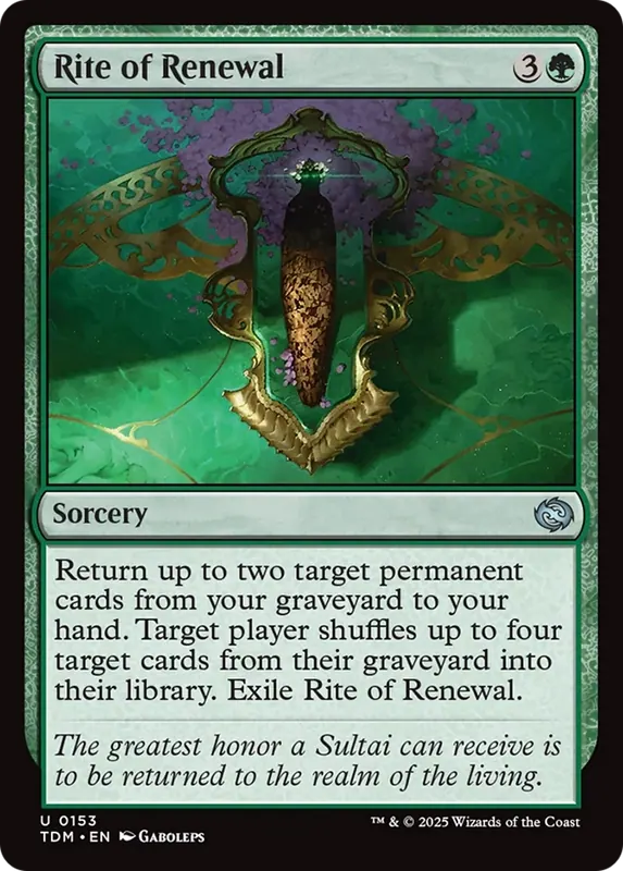 Rite of Renewal [Tarkir: Dragonstorm]