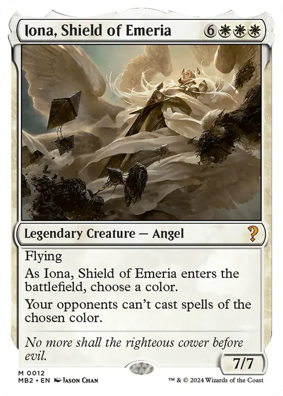 Iona, Shield of Emeria (White Border) [Mystery Booster 2]