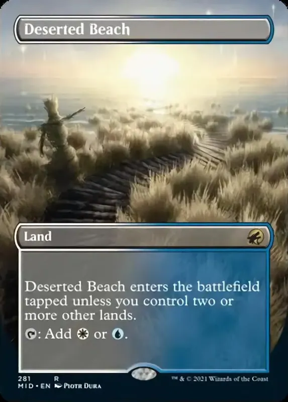 Deserted Beach (Borderless Alternate Art) - Español [Innistrad: Midnight Hunt]