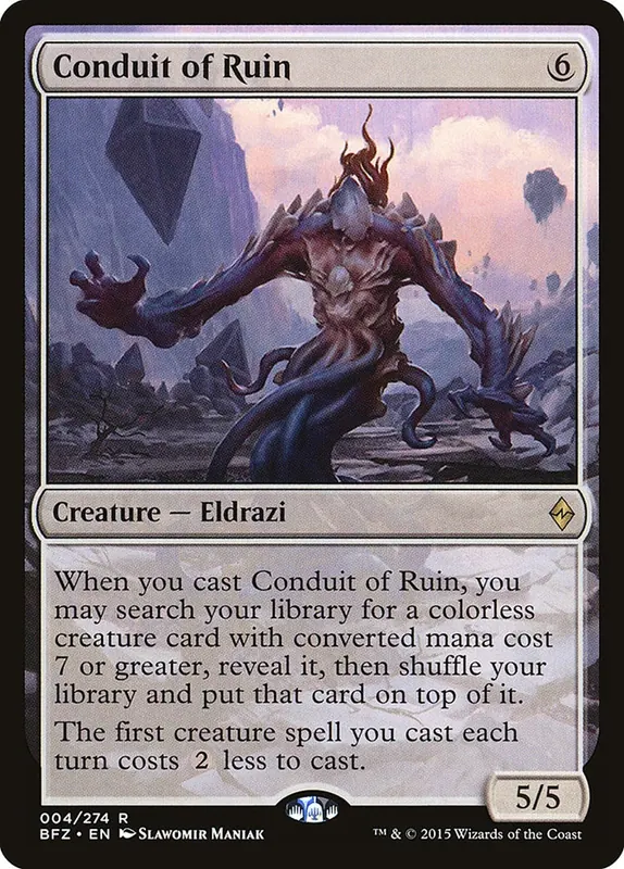 Conduit of Ruin [Battle for Zendikar] - Español