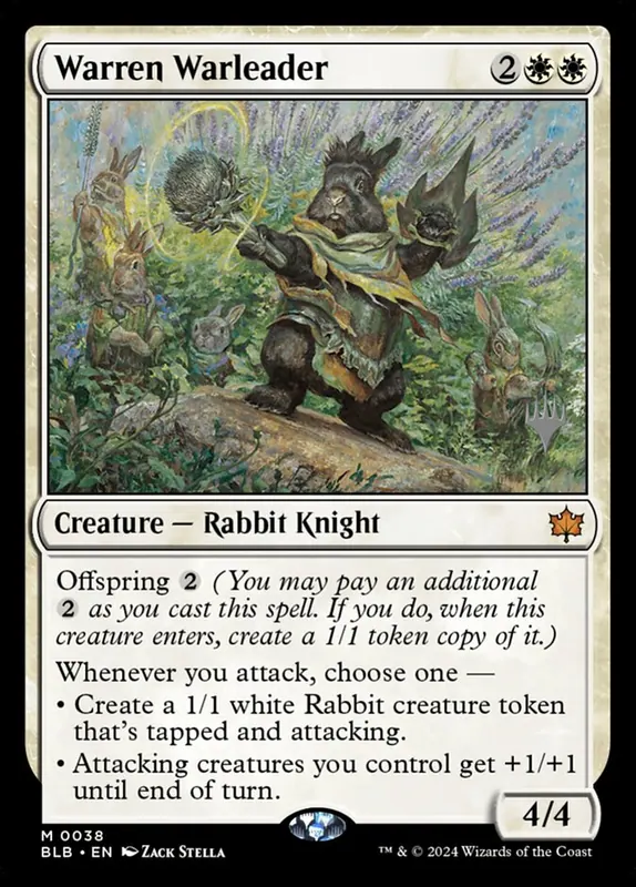 Warren Warleader [Bloomburrow Promos]