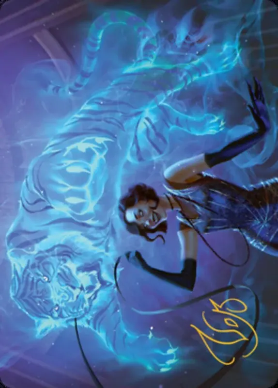 Extravagant Replication Art Card (Gold-Stamped Signature) [Streets of New Capenna Art Series]