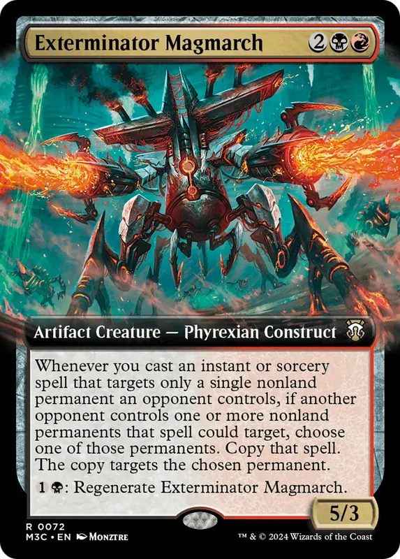 Exterminator Magmarch (Extended Art) (Ripple Foil) [Modern Horizons 3 Commander]