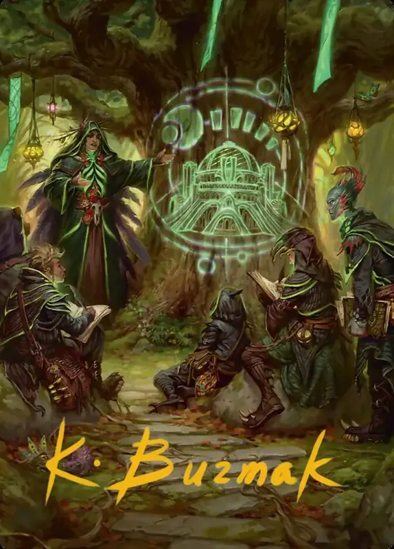 Sylvan Library // Sylvan Library [Secrets of Strixhaven Art Series]