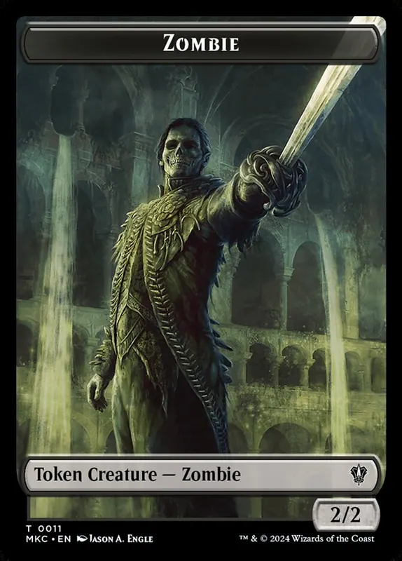 Zombie [Murders at Karlov Manor Commander Tokens]