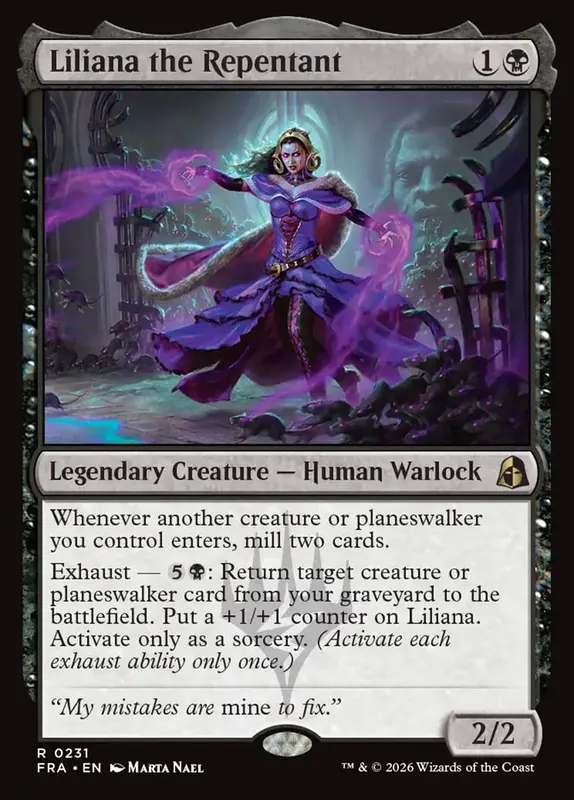 Liliana the Repentant [Reality Fracture]