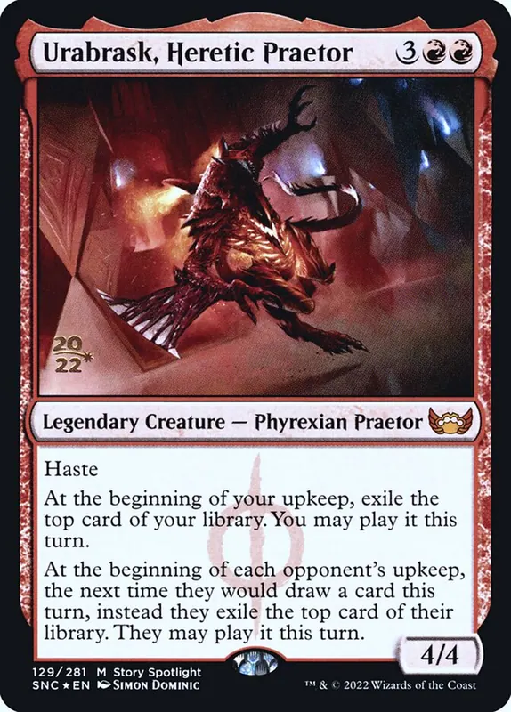 Urabrask, Heretic Praetor [Streets of New Capenna Promos]