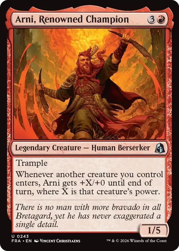 Arni, Renowned Champion [Reality Fracture]