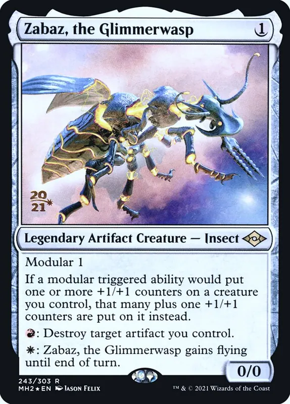 Zabaz, the Glimmerwasp [Modern Horizons 2 Promos]