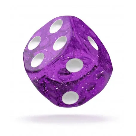 OAKIE DOAKIE DICE DADOS D6 16 MM SPECKLED - PÚRPURA