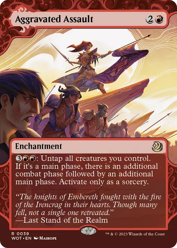 Aggravated Assault [Wilds of Eldraine: Enchanting Tales] - Español