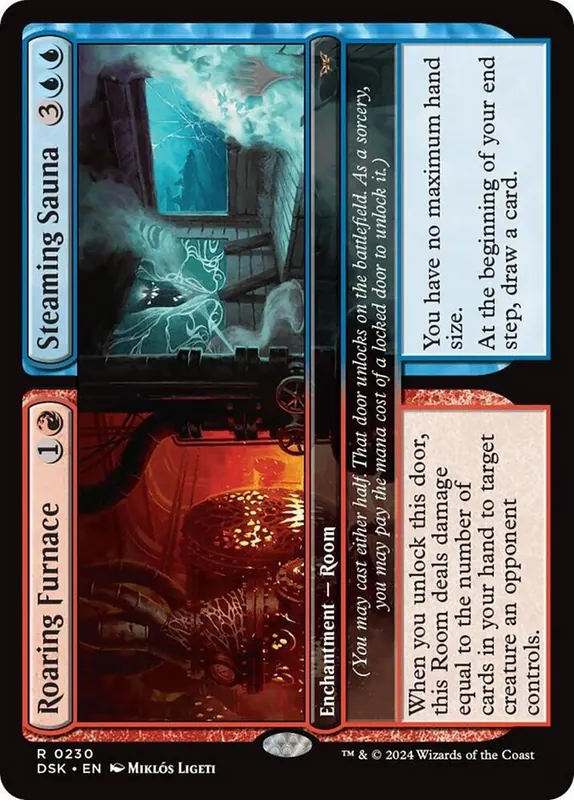 Roaring Furnace // Steaming Sauna [Duskmourn: House of Horror Promos]