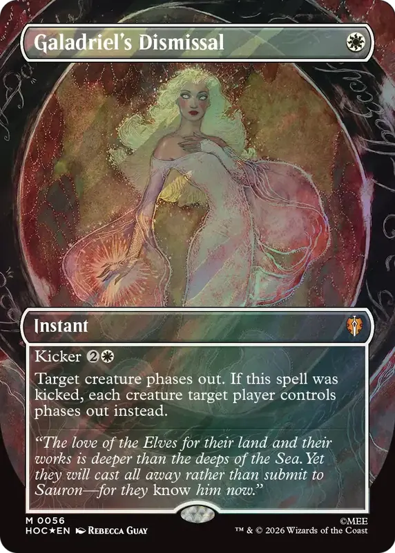 Galadriel's Dismissal (Borderless) (Surge Foil) [The Hobbit: Eternal-Legal]