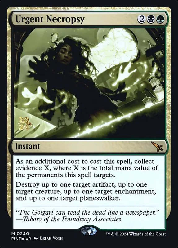 Urgent Necropsy [Murders at Karlov Manor Promos]