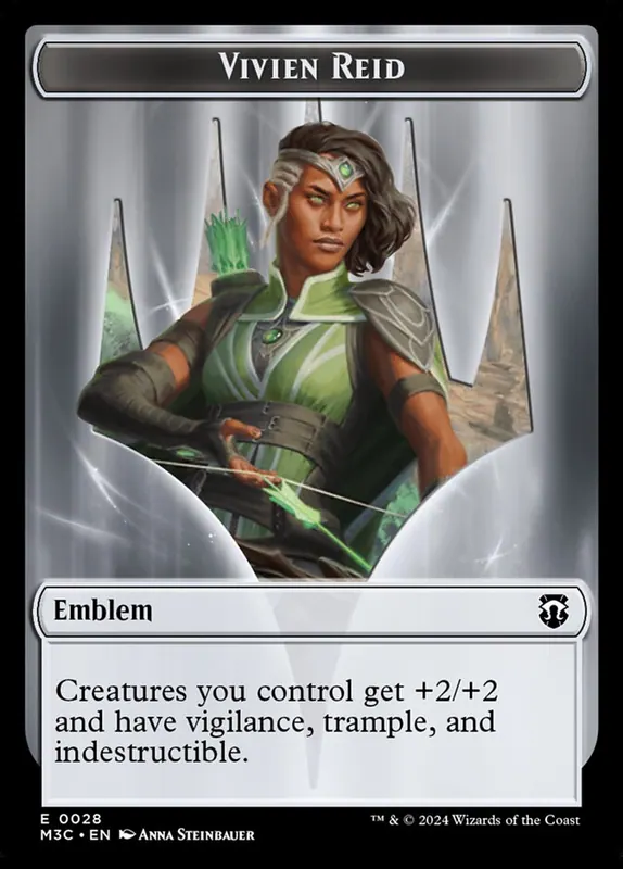 Vivien Reid Emblem [Modern Horizons 3 Commander Tokens]