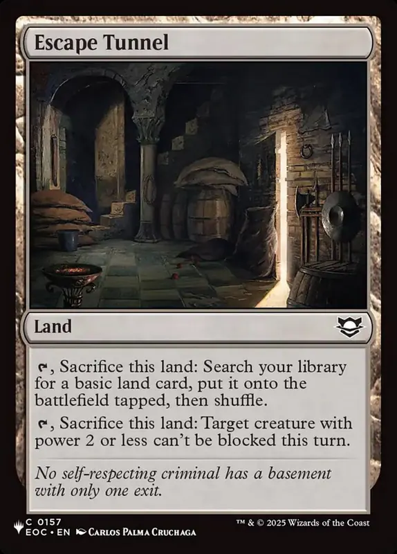 Escape Tunnel [The List]