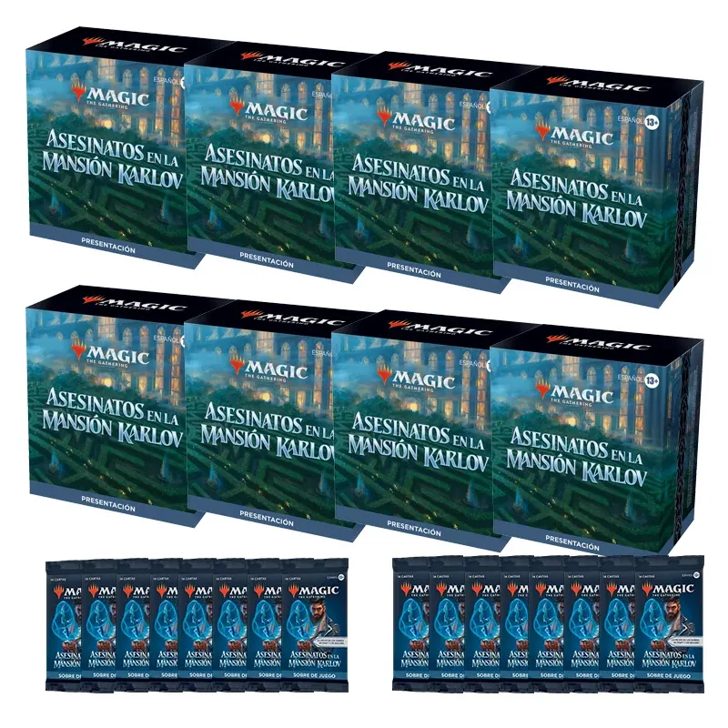 Mtg Combo 8 Kits Prerelease At Home – Mansión Karlov – Español