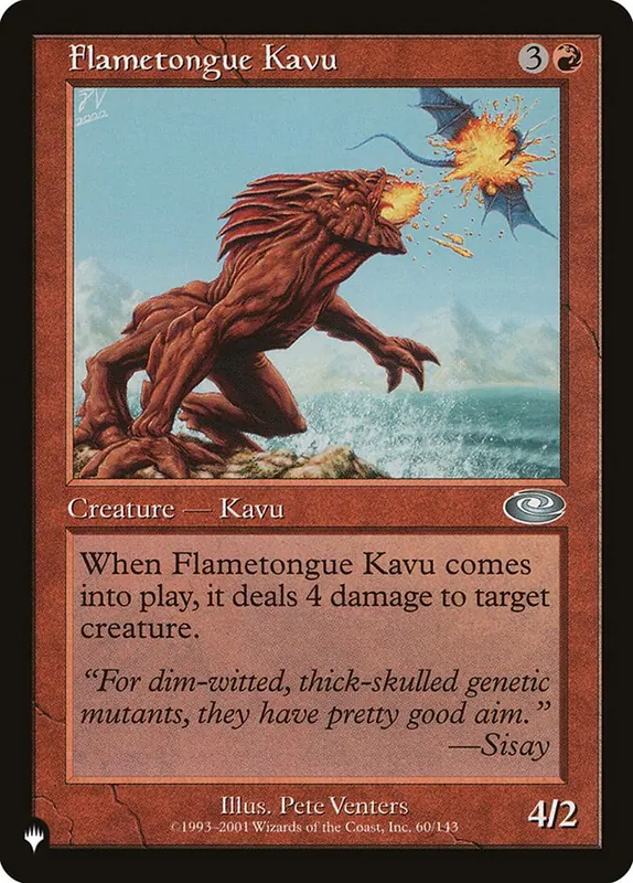 Flametongue Kavu [The List]