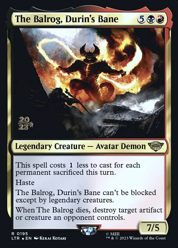 The Balrog, Durin's Bane [Tales of Middle-earth Promos]