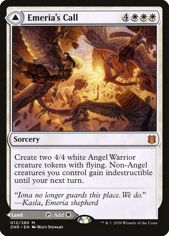Emeria's Call // Emeria, Shattered Skyclave [Zendikar Rising] - Español